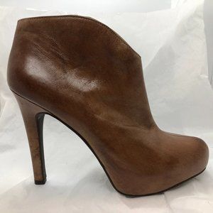Jessica Simpson Brown Leather Booties Size 8